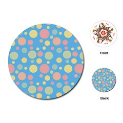 Polka Dots Playing Cards (round) 