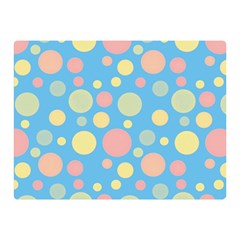 Polka Dots Double Sided Flano Blanket (mini)  by Valentinaart