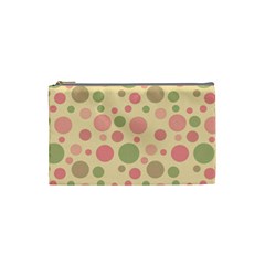 Polka Dots Cosmetic Bag (small)  by Valentinaart