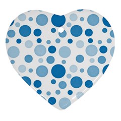 Polka Dots Ornament (heart) by Valentinaart