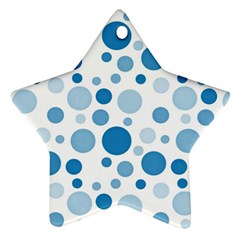 Polka Dots Ornament (star) by Valentinaart