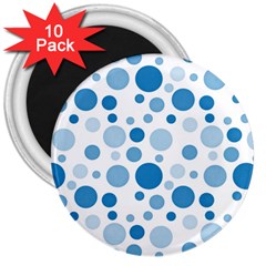 Polka Dots 3  Magnets (10 Pack)  by Valentinaart