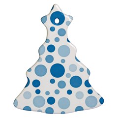 Polka Dots Christmas Tree Ornament (two Sides) by Valentinaart