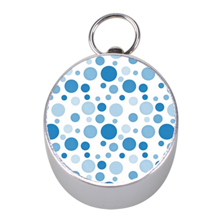 Polka dots Mini Silver Compasses