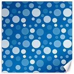 Polka Dots Canvas 16  X 16   by Valentinaart