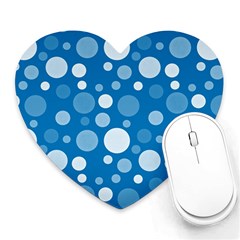 Polka Dots Heart Mousepads by Valentinaart