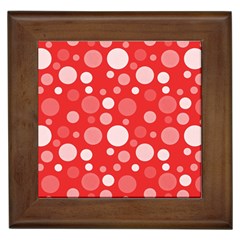 Polka Dots Framed Tiles by Valentinaart