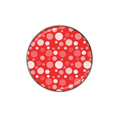 Polka Dots Hat Clip Ball Marker by Valentinaart