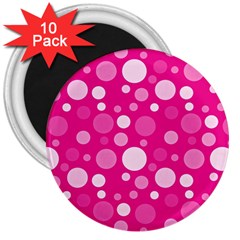 Polka Dots 3  Magnets (10 Pack)  by Valentinaart