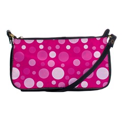 Polka Dots Shoulder Clutch Bags by Valentinaart