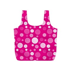 Polka Dots Full Print Recycle Bags (s)  by Valentinaart