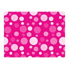 Polka Dots Double Sided Flano Blanket (mini)  by Valentinaart