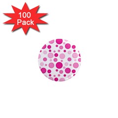 Polka Dots 1  Mini Magnets (100 Pack)  by Valentinaart