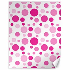 Polka Dots Canvas 18  X 24   by Valentinaart