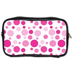 Polka Dots Toiletries Bags by Valentinaart