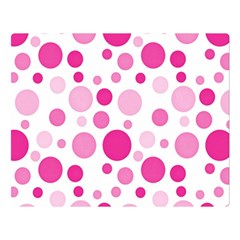 Polka Dots Double Sided Flano Blanket (large)  by Valentinaart