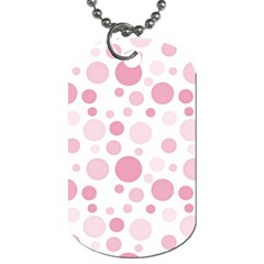 Polka Dots Dog Tag (two Sides) by Valentinaart