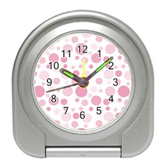 Polka Dots Travel Alarm Clocks by Valentinaart