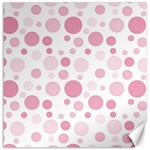 Polka dots Canvas 16  x 16   15.2 x15.41  Canvas - 1