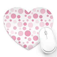 Polka Dots Heart Mousepads by Valentinaart