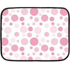 Polka Dots Double Sided Fleece Blanket (mini)  by Valentinaart