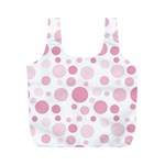 Polka dots Full Print Recycle Bags (M)  Front