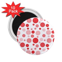 Polka Dots 2 25  Magnets (10 Pack)  by Valentinaart