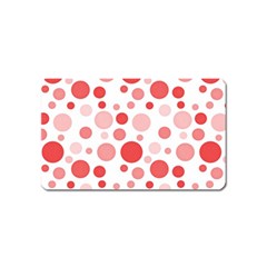 Polka Dots Magnet (name Card) by Valentinaart