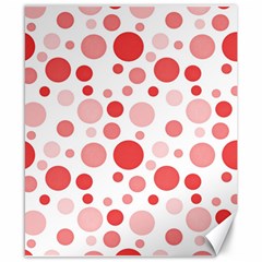 Polka Dots Canvas 8  X 10 