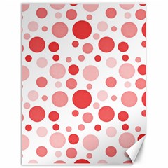 Polka Dots Canvas 12  X 16   by Valentinaart