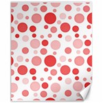 Polka dots Canvas 11  x 14   10.95 x13.48  Canvas - 1