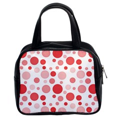 Polka Dots Classic Handbags (2 Sides) by Valentinaart