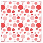 Polka dots Large Satin Scarf (Square) Front