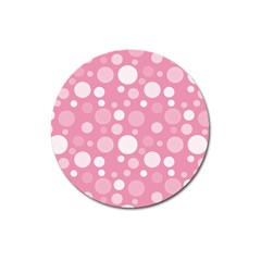 Polka Dots Magnet 3  (round) by Valentinaart