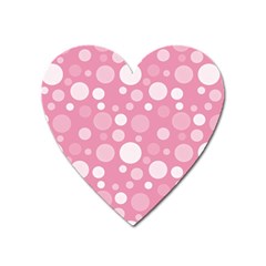 Polka Dots Heart Magnet by Valentinaart