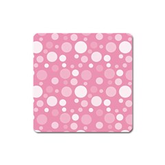 Polka Dots Square Magnet by Valentinaart