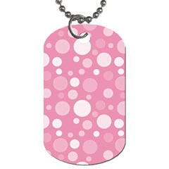 Polka Dots Dog Tag (two Sides) by Valentinaart