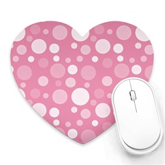 Polka Dots Heart Mousepads by Valentinaart