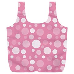 Polka Dots Full Print Recycle Bags (l)  by Valentinaart