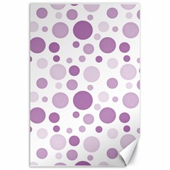 Polka Dots Canvas 24  X 36  by Valentinaart