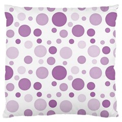 Polka Dots Large Cushion Case (two Sides) by Valentinaart