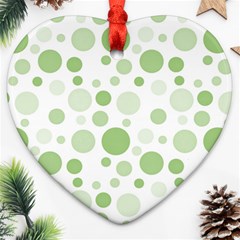 Polka Dots Ornament (heart) by Valentinaart