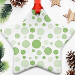 Polka Dots Ornament (star) by Valentinaart