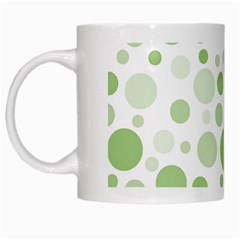 Polka Dots White Mugs by Valentinaart