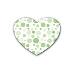 Polka Dots Heart Coaster (4 Pack)  by Valentinaart