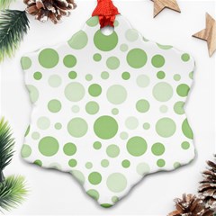 Polka Dots Ornament (snowflake) by Valentinaart