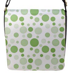 Polka Dots Flap Messenger Bag (s) by Valentinaart