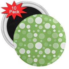 Polka Dots 3  Magnets (10 Pack)  by Valentinaart