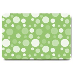 Polka Dots Large Doormat  by Valentinaart