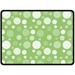 Polka dots Fleece Blanket (Large)  80 x60  Blanket Front